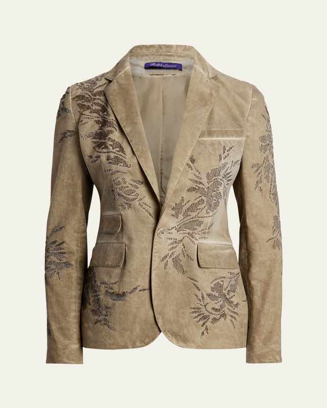 Parker Embellished Cotton Chino Jacket